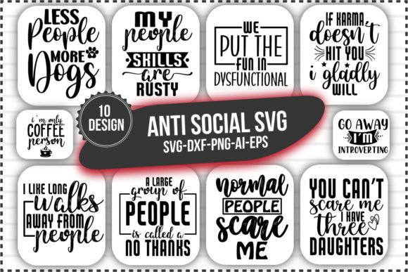 Download Anti Social Svg Bundile - Anti social svg Collection