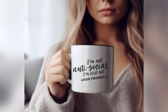 Download I'm Not Anti Social SVG Sublimation PNG - Anti social svg Collection