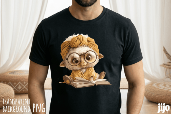 Download Sheep Glasses Book Reading PNG - Premium Resources