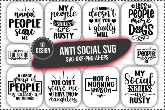 Download Anti Social Svg Bundile - Anti social svg Collection