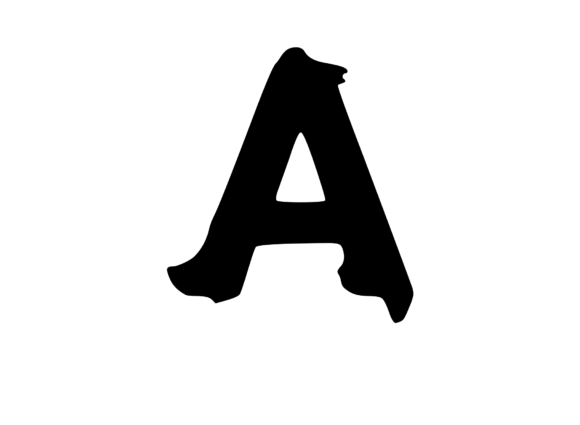 Download Monogram Melting Ice Cream Letter a - Premium Resources