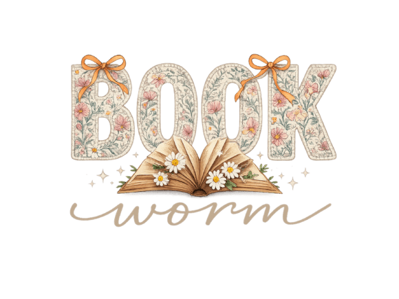 Download Bookworm Floral Book Reading PNG - Book reading png Collection