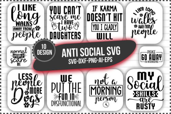 Download Anti Social Svg Bundile - Anti social svg Collection